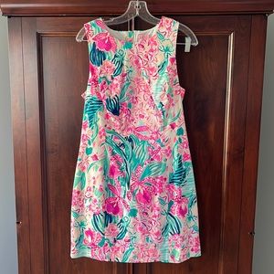 Lilly Pulitzer cotton, sleeveless, lined dress, Sz 12